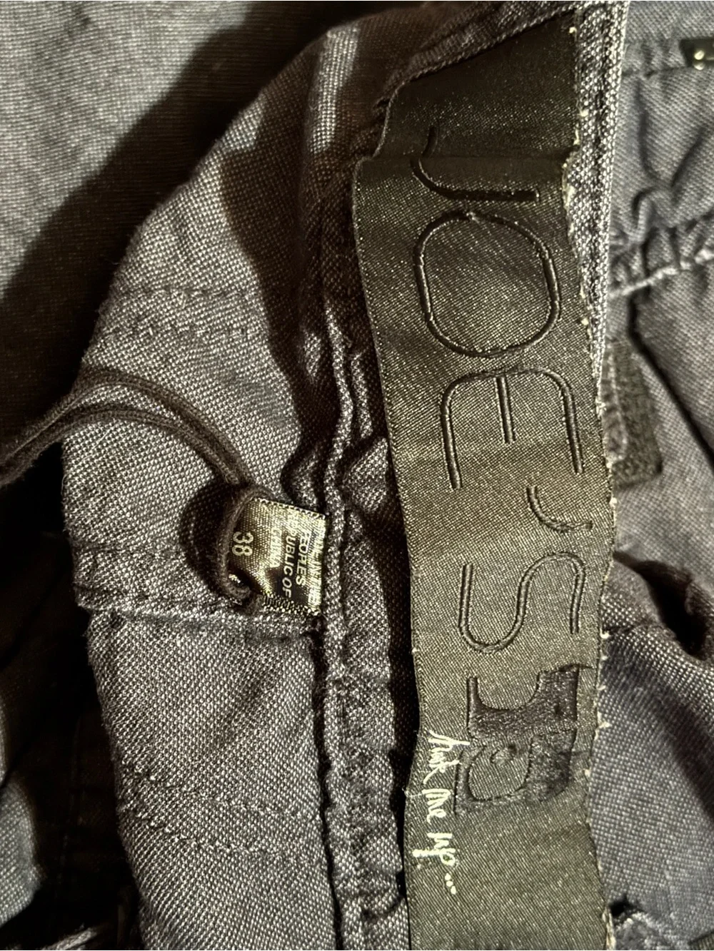 Joe's Jeans Men's Navy Drawstring cotton/linen pants